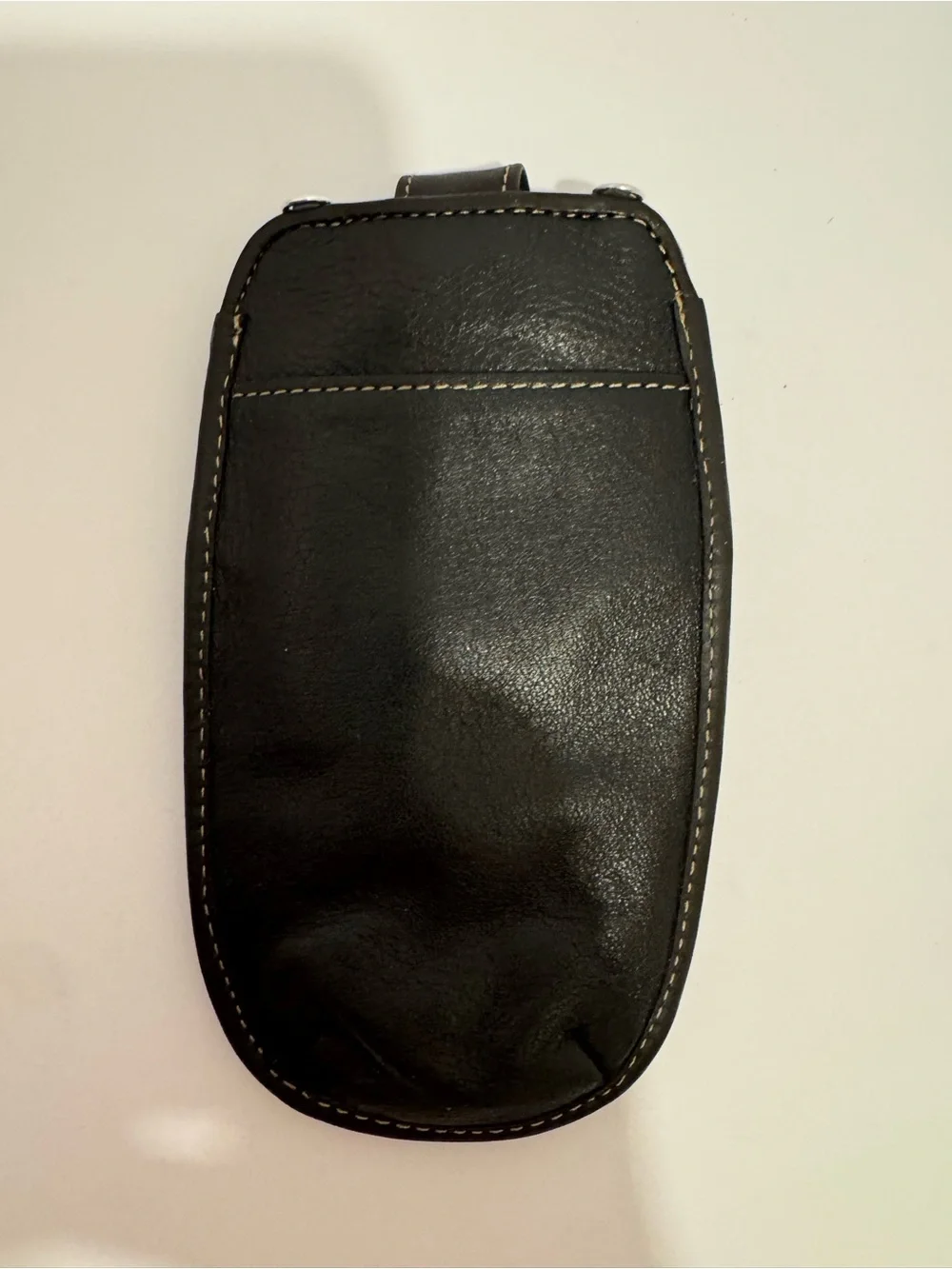 Vintage Brighton Black Leather Sunglasses/Reading Glasses case Filigree Heart